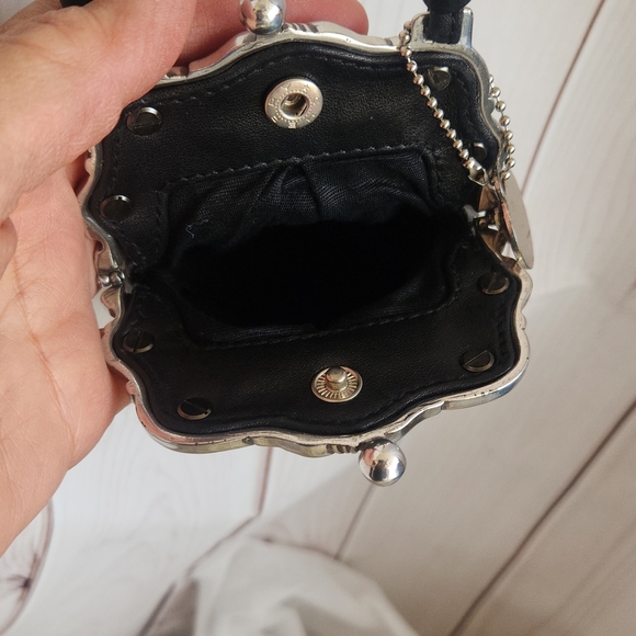 BRIGHTON Leather One World Kisslock VINTAGE Crossbody - Picture 4 of 6